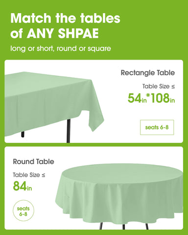 Pureegg mantel desechable de 54x108: protección impermeable para mesas durante eventos.
