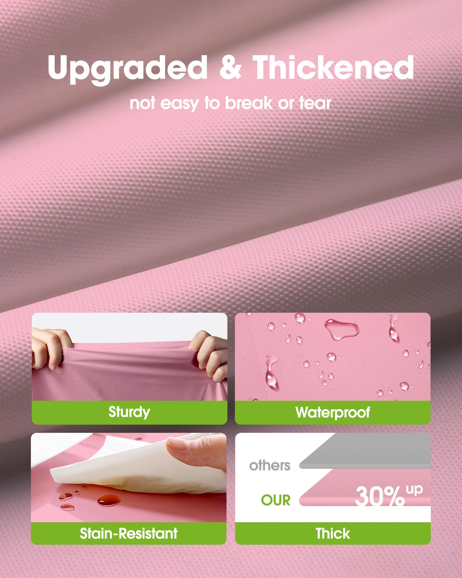 Mantel rosa pastel Pureegg para interiores en celebraciones.