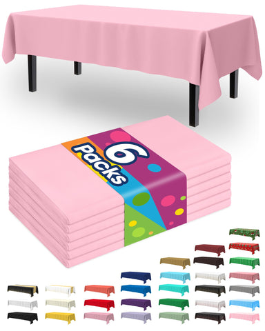 Pureegg mantel plástico rosa 54x108, protección contra derrames en comidas