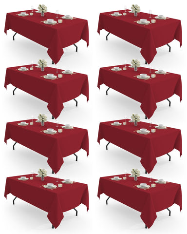 Pureegg mantel rectangular 60x84 rojo en exterior, protección reutilizable para banquetes
