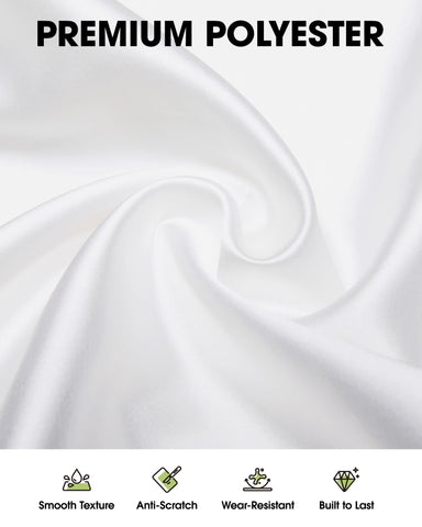 Pureegg mantel rectangular blanco 60x102, poliéster duradero para uso diario.