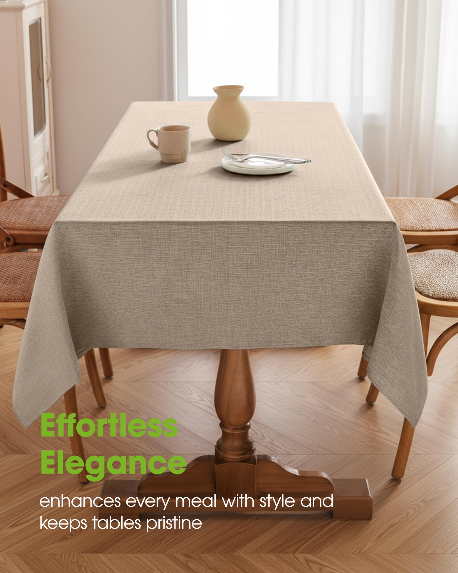 Pureegg mantel rectangular impermeable a manchas para eventos.