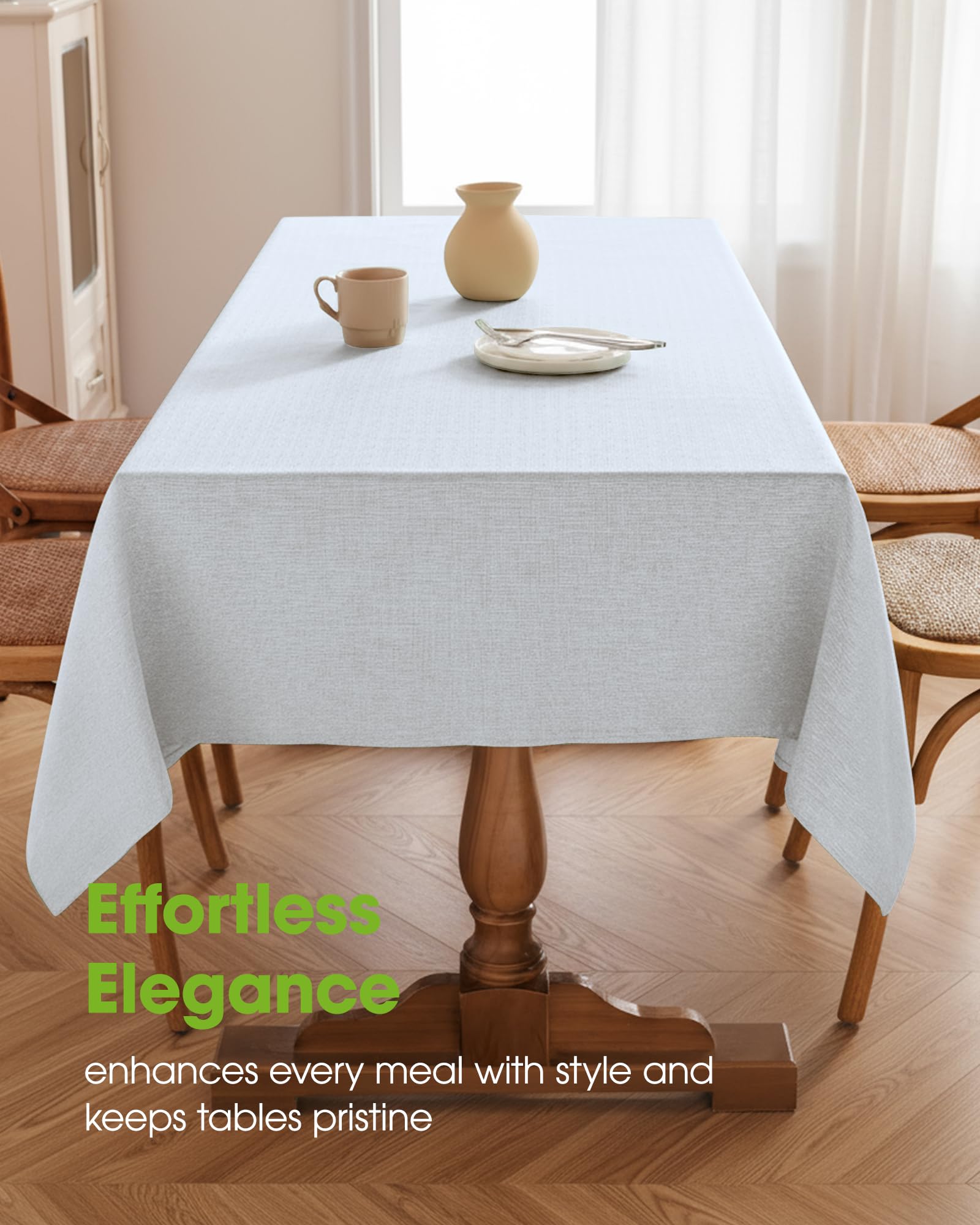Mantel Pureegg resistente a manchas, ideal para comidas diarias