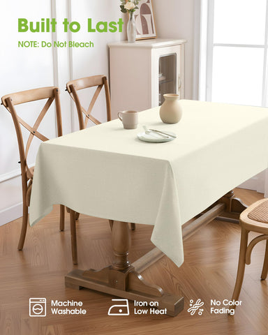 Pureegg mantel de lino resistente a manchas para uso diario
