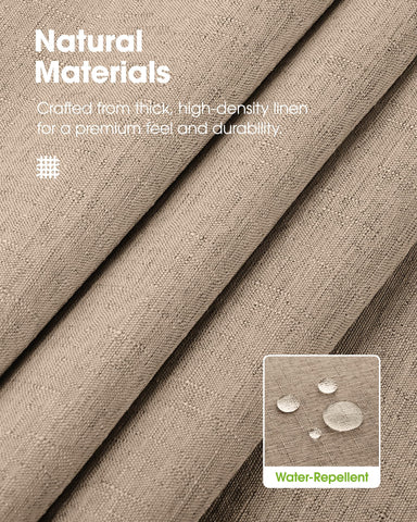Pureegg mantel rectangular sin arrugas para una mesa pulida.