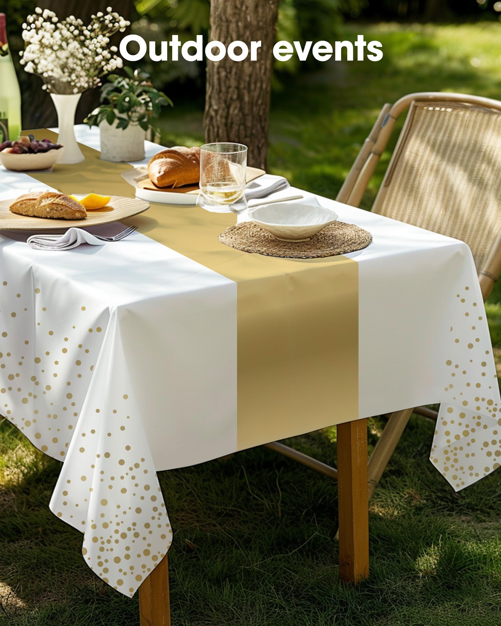 Protección de superficies con mantel impermeable Pureegg, evita manchas.