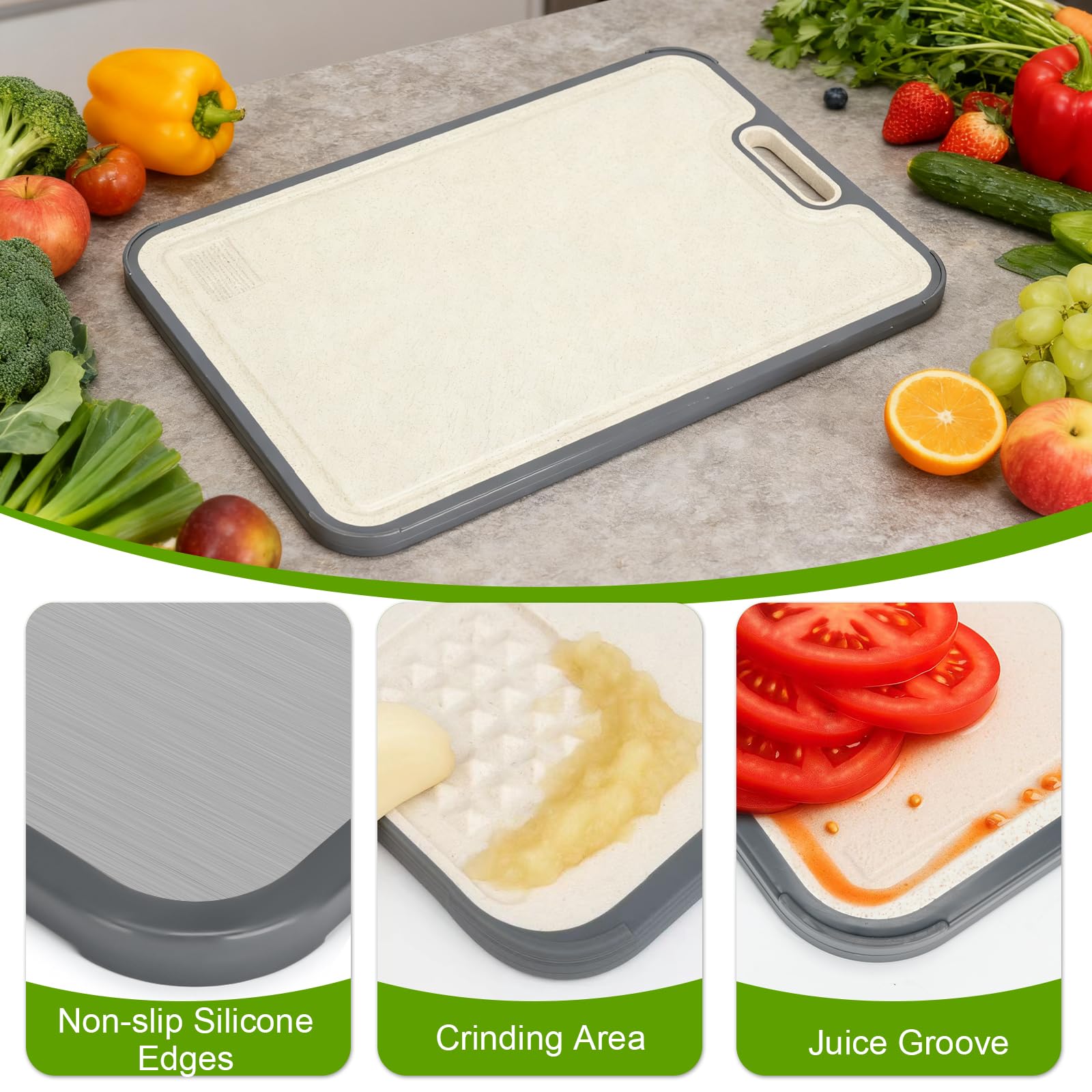 PureHanxy tabla de titanio doble cara, medidas 38,6 x 26,7 cm