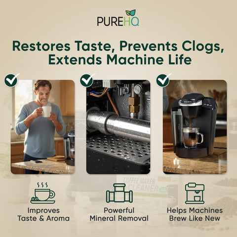 PureHQ tabletas de disolución rápida se disuelven sin residuos