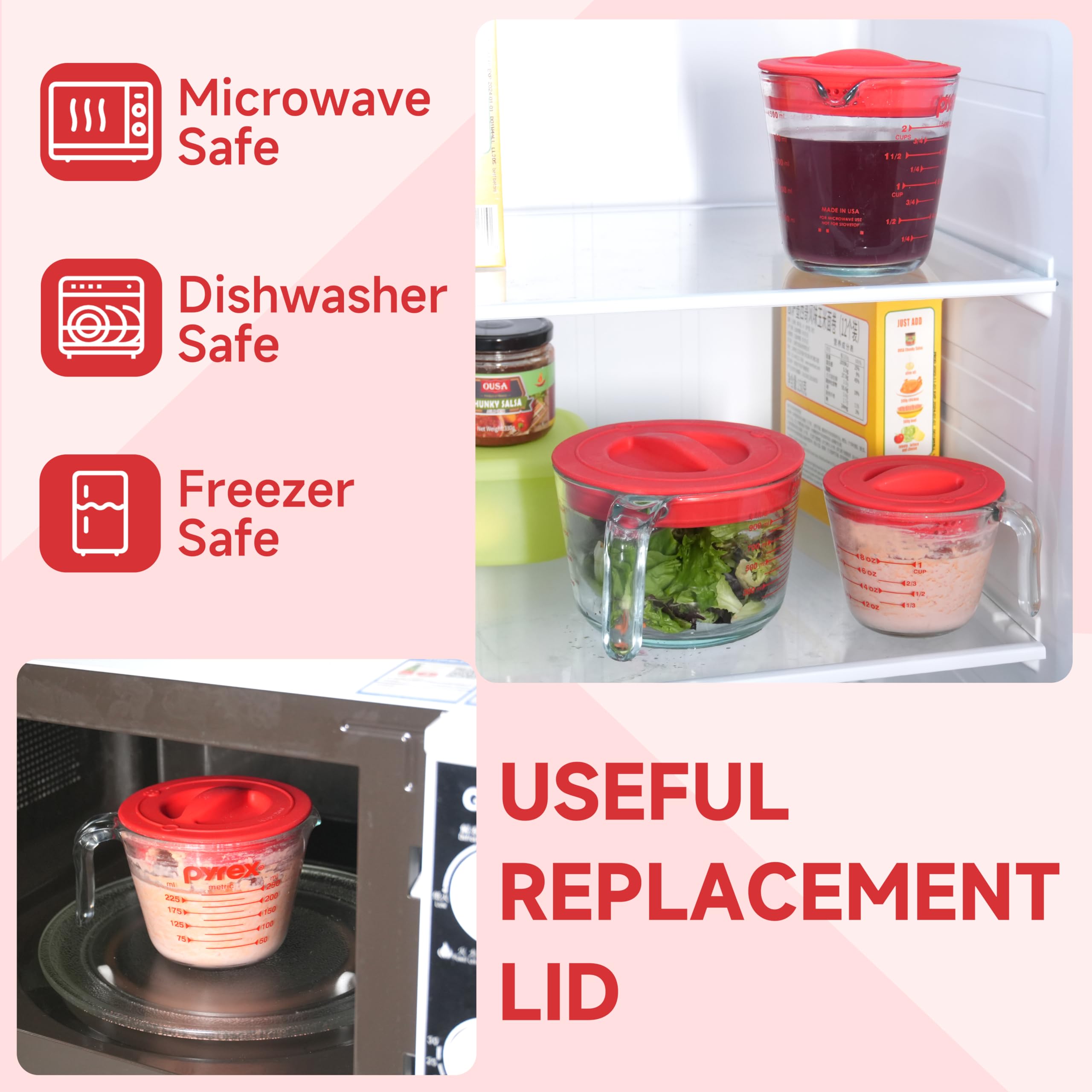Purekra tapa de silicona con mango ajustable, manejo cómodo para verter sin salpicaduras.