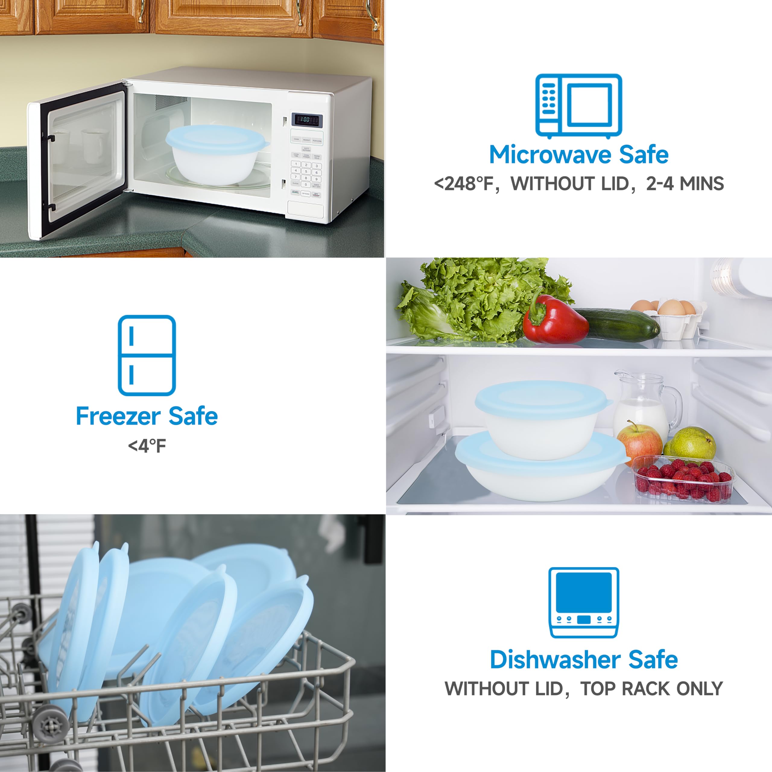 Purekra tapa silicona Corelle 28 oz: protege las sobras y reduce derrames.