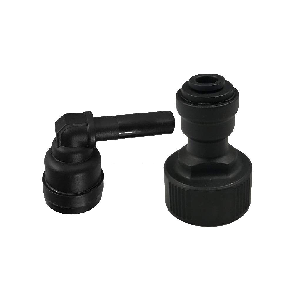 PureWater Filters: conector codo 90° para instalación ordenada del Keurig.