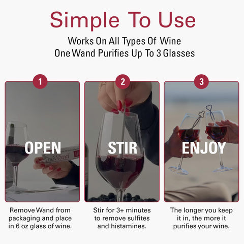 PureWine The Wand restaura vino abierto para disfrutar su carácter