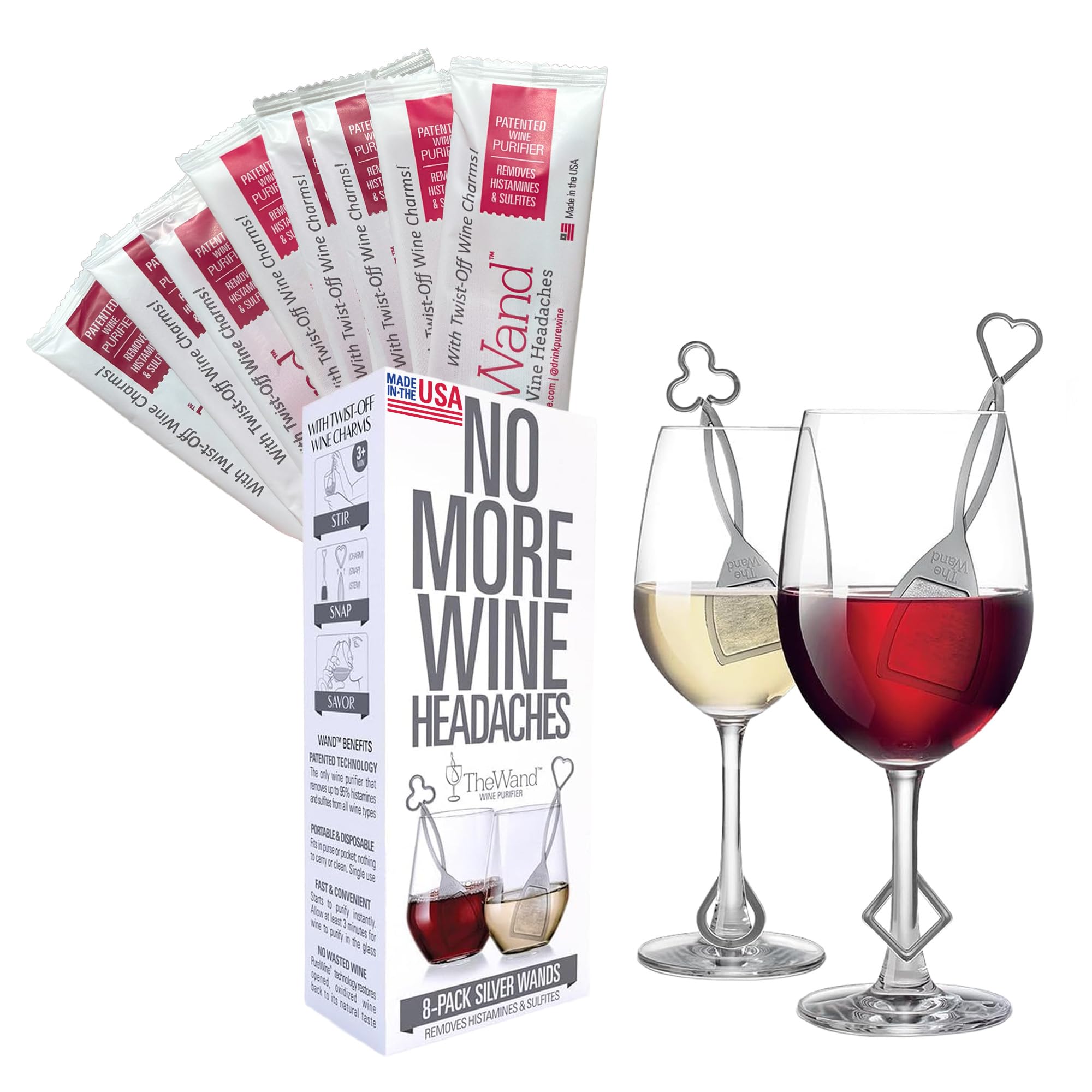 PureWine varita purificadora en copa mejora aroma y sabor