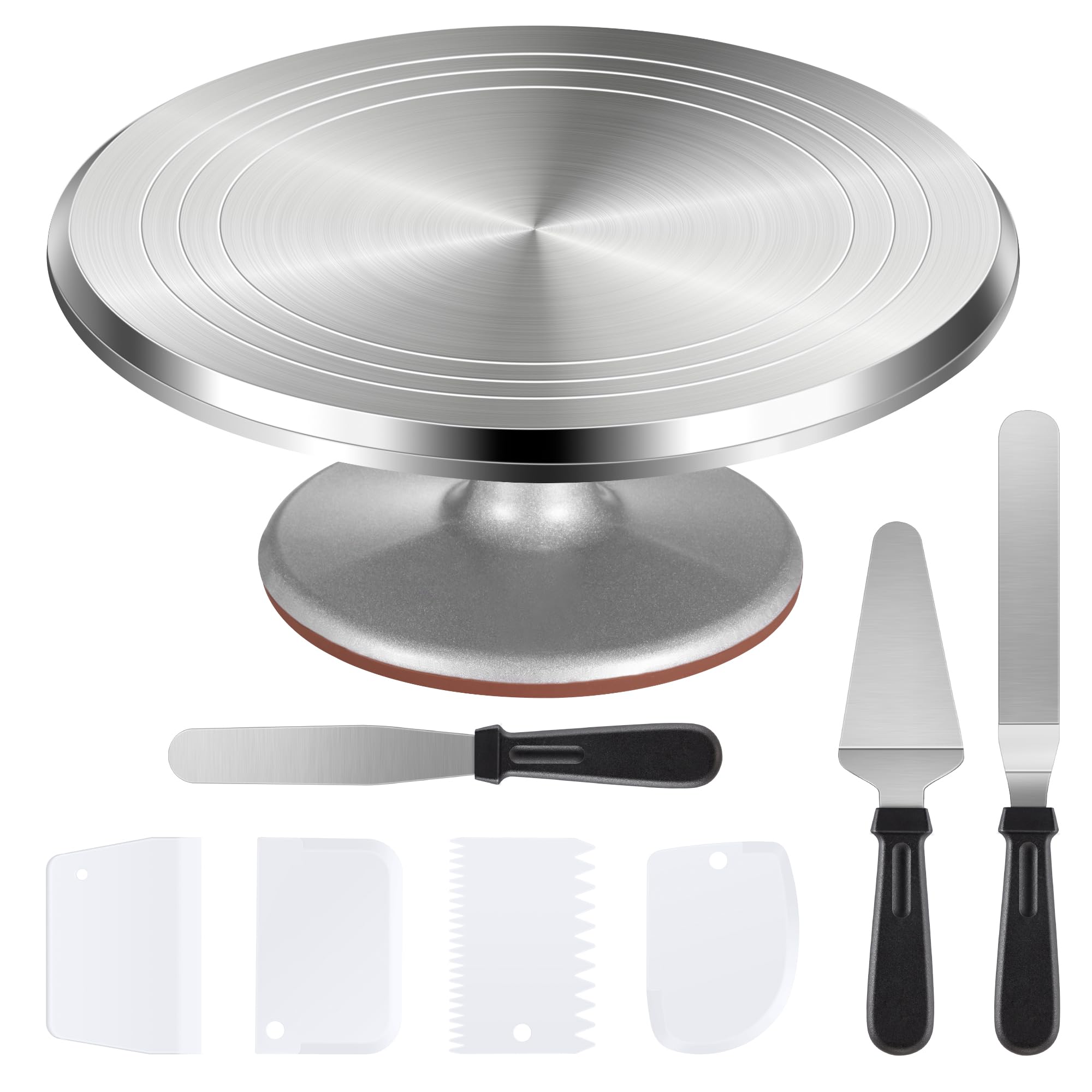 Puroma gira-tortas de 12 pulgadas para decoración estable