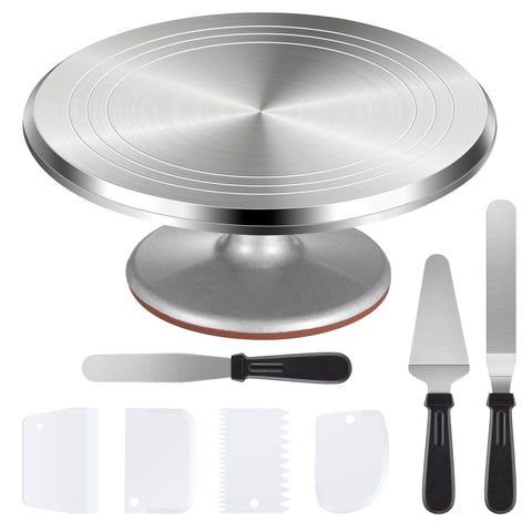 Puroma gira-tortas de 12 pulgadas para decoración estable