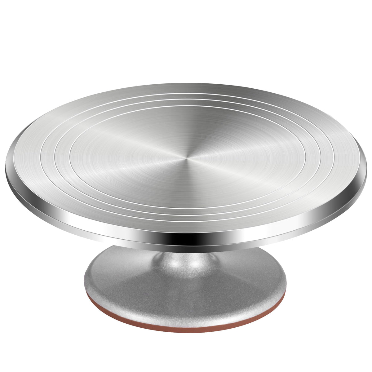 Puroma tarta rotativa de aluminio 12 pulgadas con base estable para decorar tartas.