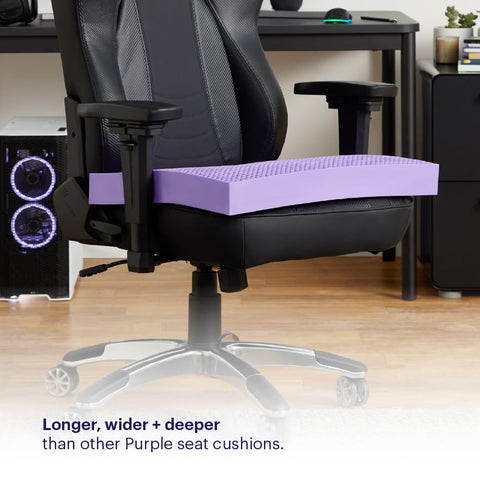 Purple almohadilla asiento maximo mantiene la posicion gracias a su base antideslizante.
