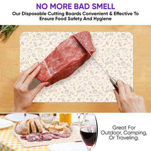 Purple Dot, superficie laminada apta para alimentos, estable para cortes precisos