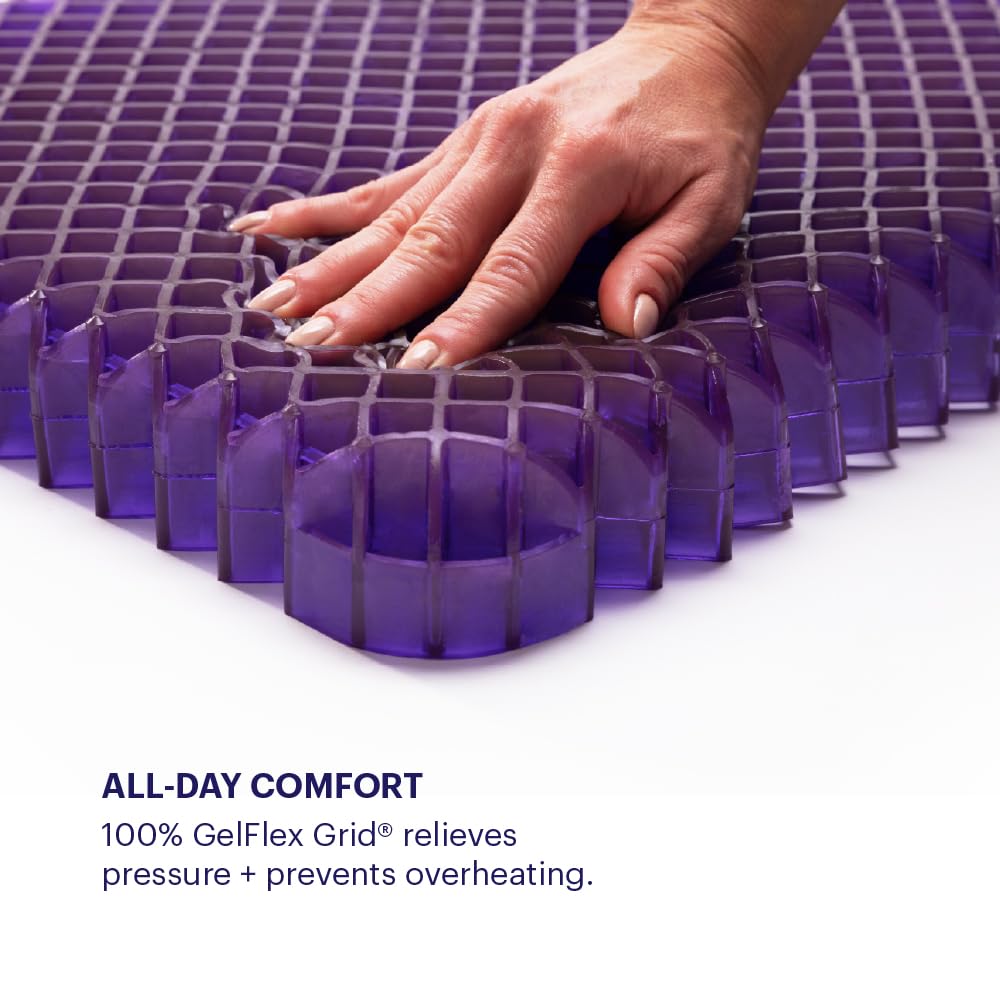 Asas integradas para transportar el cojin Purple Royal sin esfuerzo.