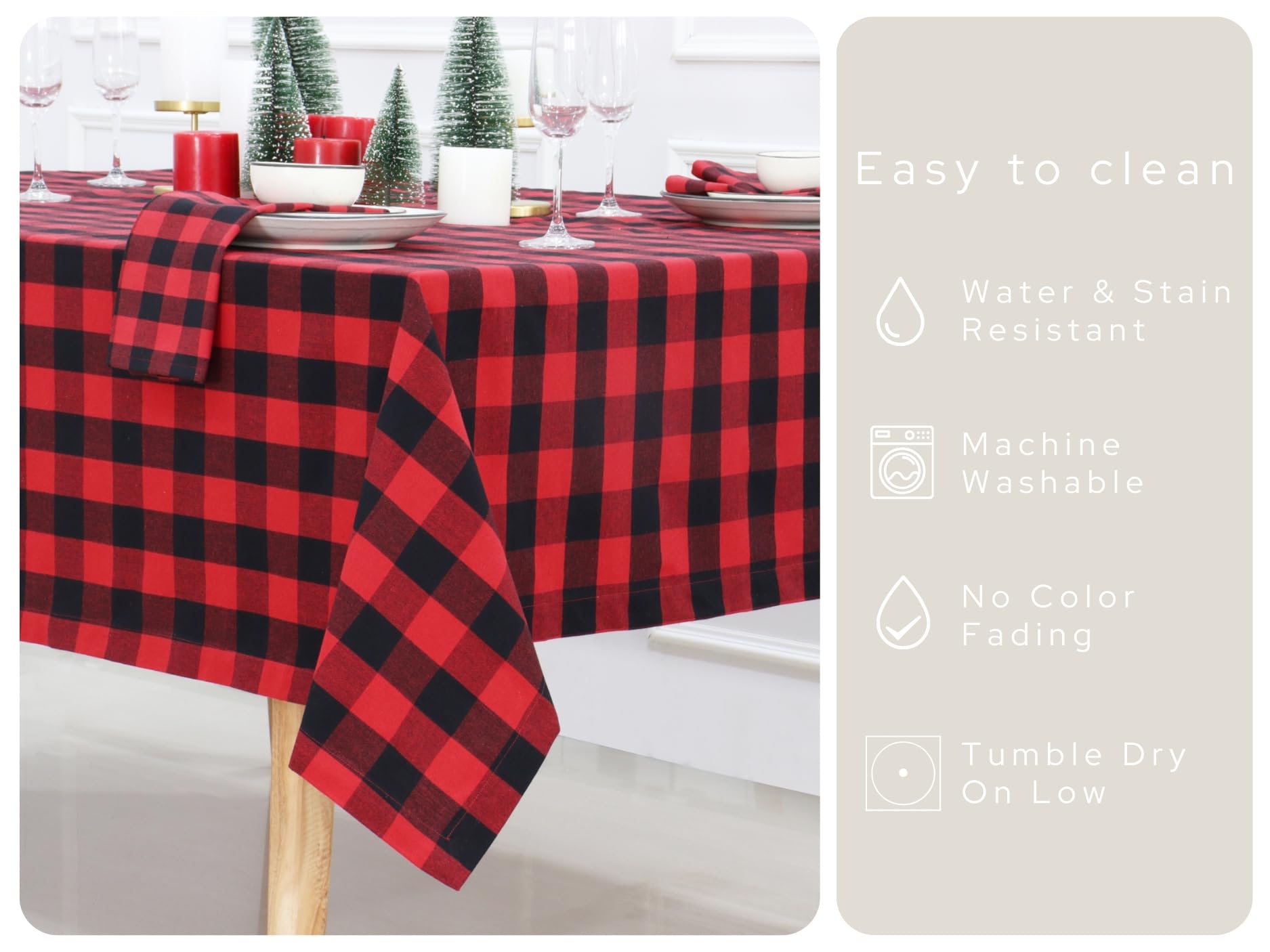 Mantel PurpleEssences lavable a máquina para cenas sin esfuerzo