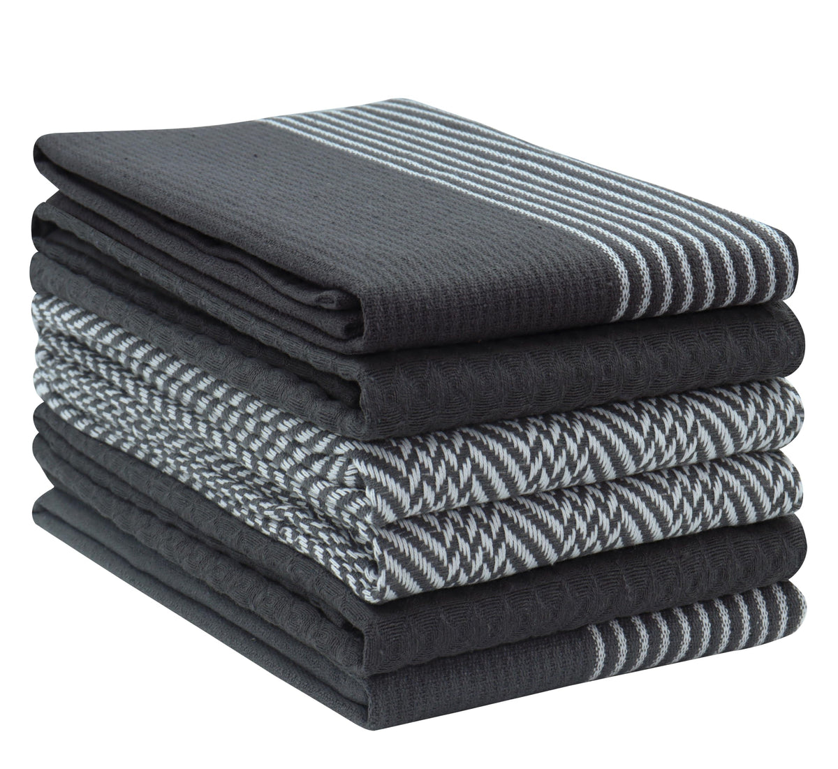 PurpleEssences toallas de cocina 6 unidades 15x25 pulgadas, absorbentes para secar platos y superficies.
