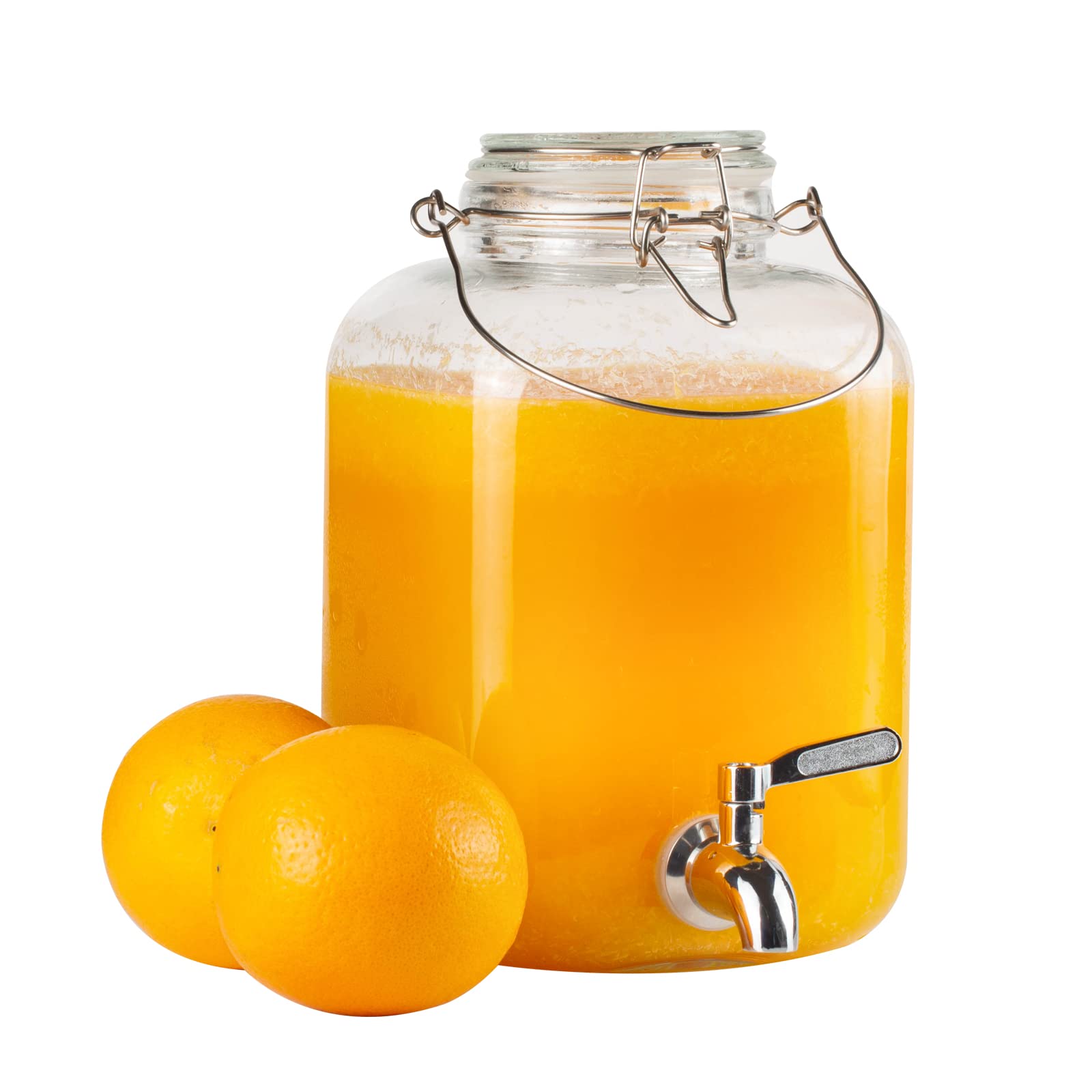 Dispensador de bebidas PUSCRIENO 1 galón con grifo, ideal para fiestas.