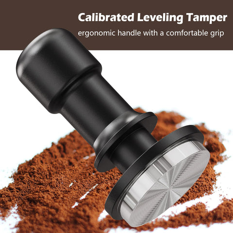 PUSEE apisonador de café 58mm, acero inoxidable seguro para alimentos y duradero.