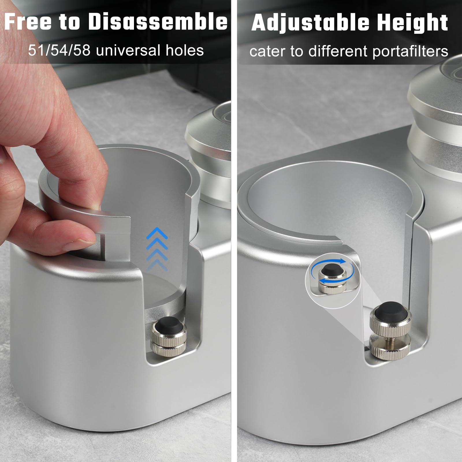PUSEE base antideslizante con cuatro patas para mayor seguridad.