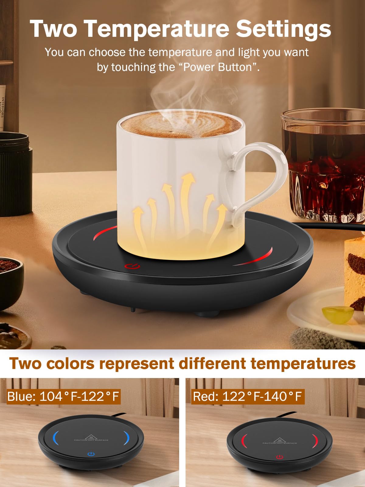 PUSEE diseño-madera-minimalista acoge cualquier ambiente; ideal para café, té o vela aromática.