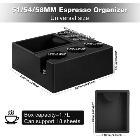 PUSEE estacion-prensa-espresso-51-54mm facilita el uso correcto de la prensa