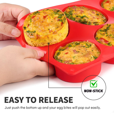 Puyeipt: molde silicona apto para horno, versátil para hornear desayunos.