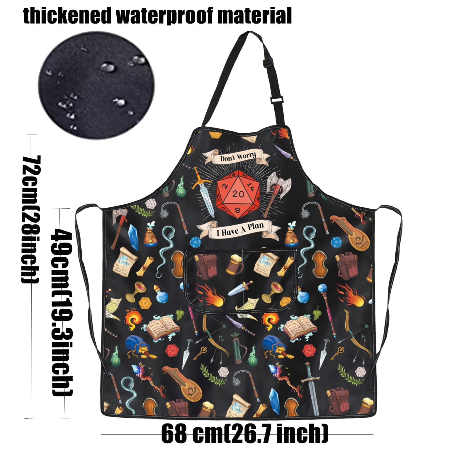 Delantal multiuso PXTIDY para barbacoa y cocina diaria.