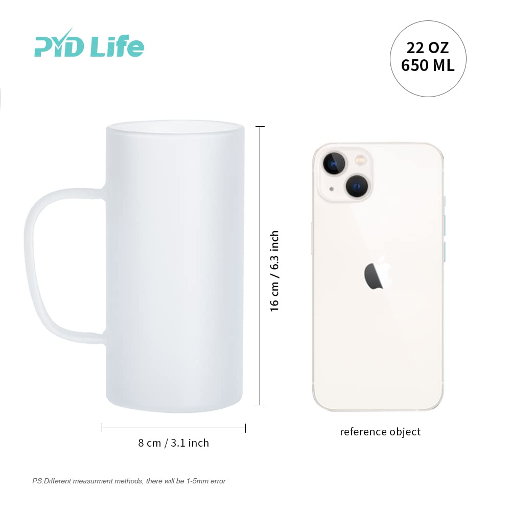 Pack de 4 jarras PYD Life en caja regalo marrón, ideal para regalos.
