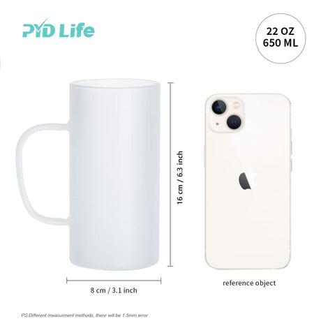 Pack de 4 jarras PYD Life en caja regalo marrón, ideal para regalos.