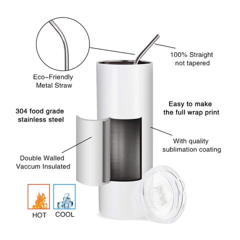 Vaso PYD Life 20 onzas de doble pared, acero inoxidable