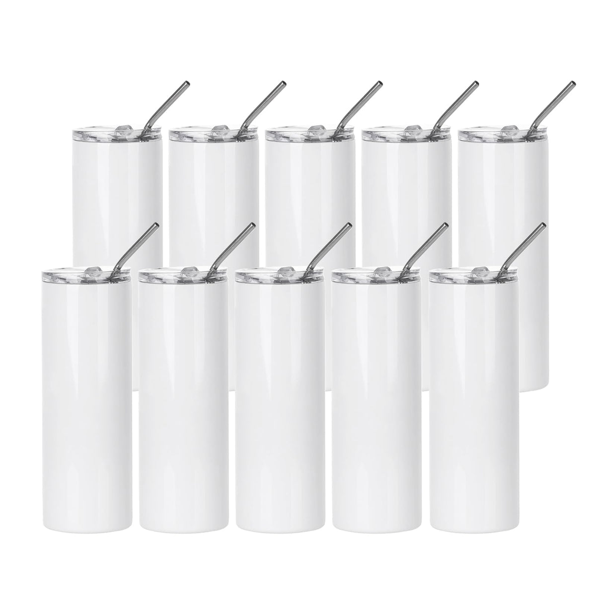 Vaso PYD Life 20 onzas, cuerpo recto blanco, ideal para impresión completa
