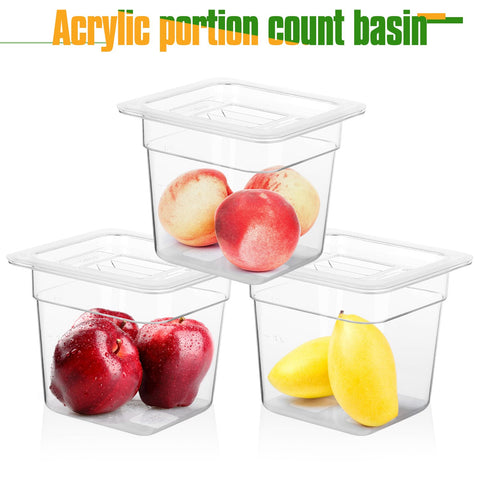Frutas y verduras almacenadas con PYQTH para transporte.