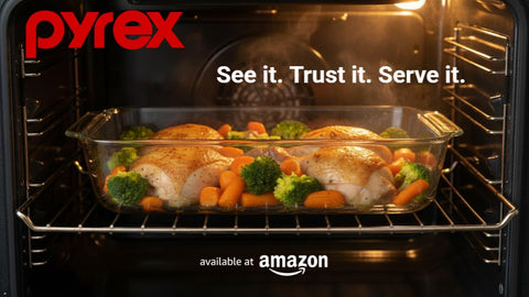 Pyrex 233-D capacidad para capas generosas y porciones.