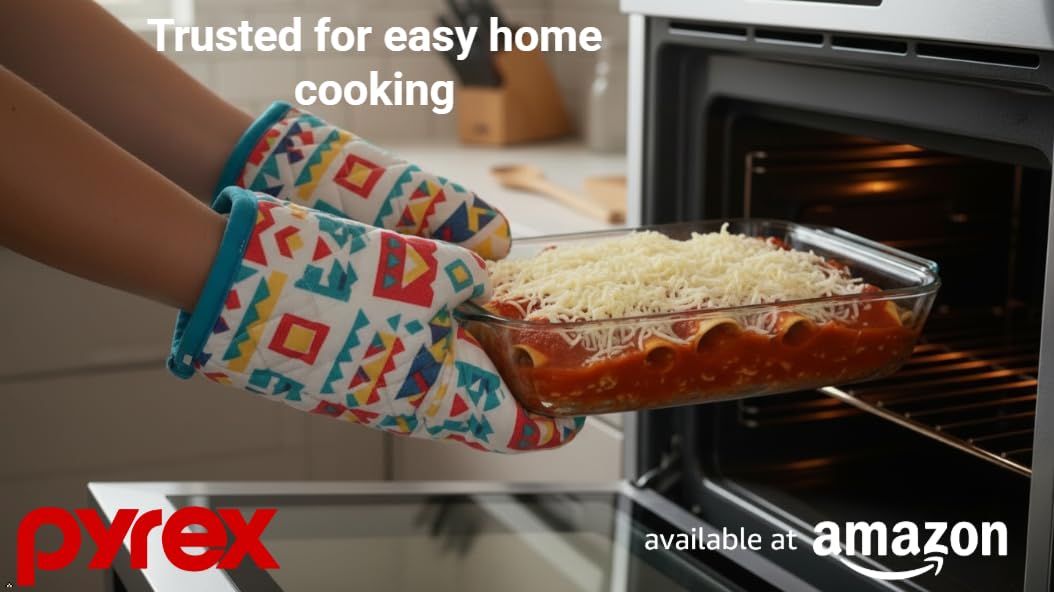 Pyrex 233-D uso múltiple en horno, microondas, congelador y refrigerador.