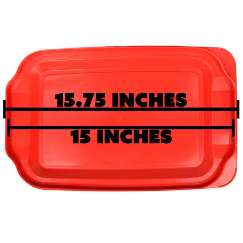 Tapa roja Pyrex 233PC para almacenamiento en frío y organización de la nevera