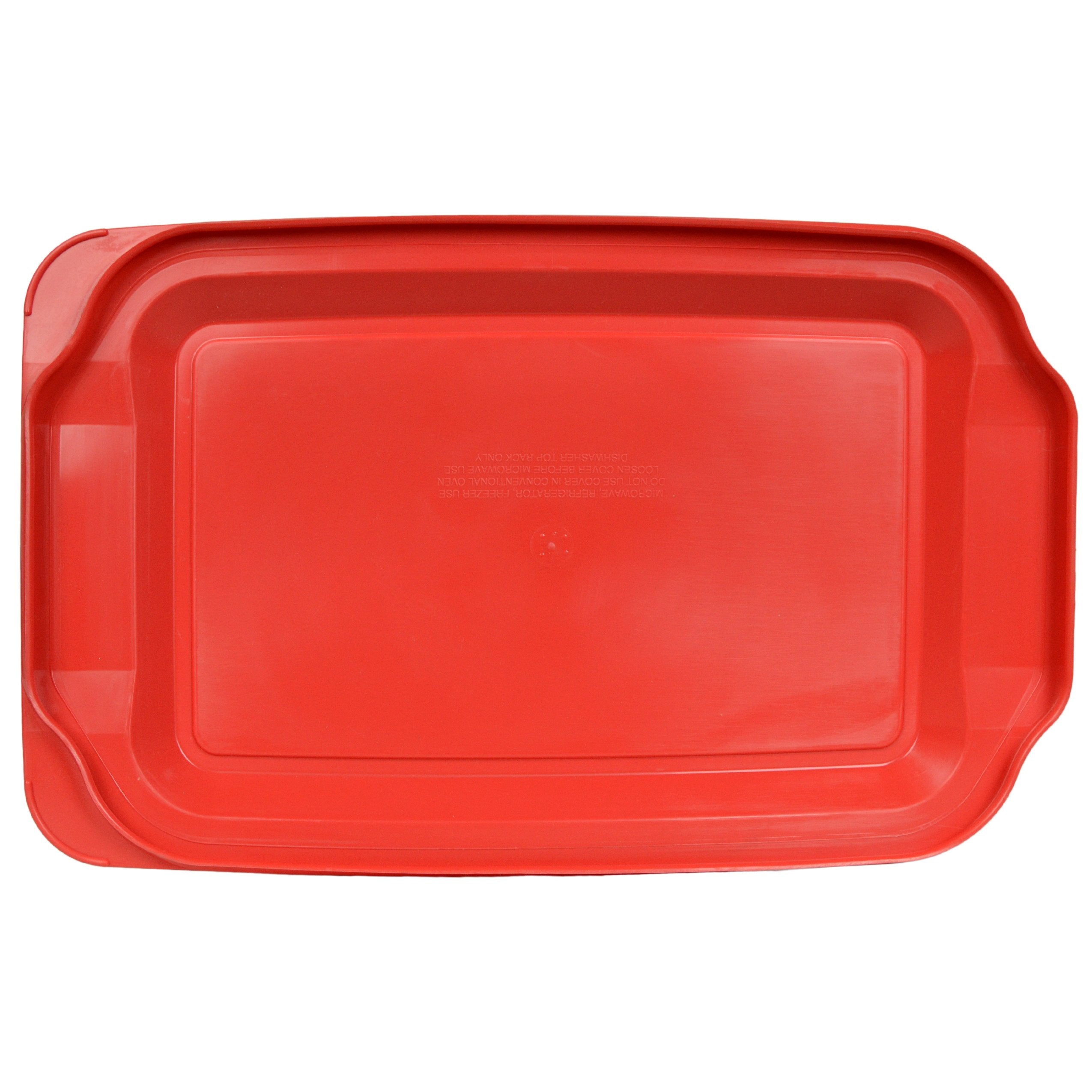 Tapa roja Pyrex 233PC apta para microondas para recalentado rápido