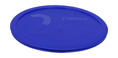 Tapa de repuesto Pyrex para tazón azul 2.5 qt, ideal para almacenamiento seguro en el refrigerador.