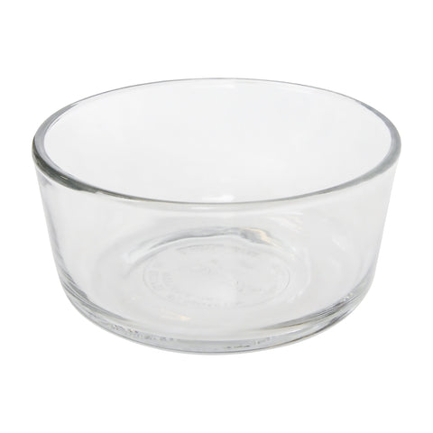 Cuencos Pyrex 7200 en refrigerador, almacenamiento seguro y práctico.
