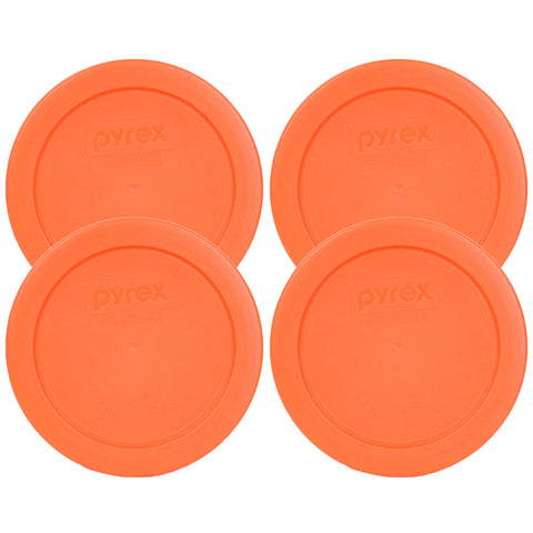Tapa naranja Pyrex 7200-PC para tazones de 2 tazas, sellado práctico para conservar frescura.