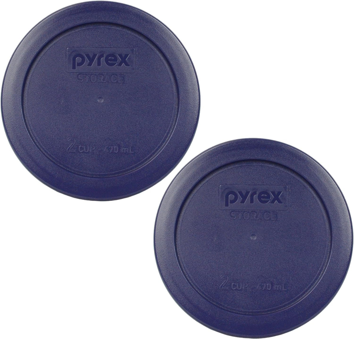 Tapa redonda Pyrex 7200-PC azul para tazones de 4-3/4 pulgadas, ideal para conservar sobras