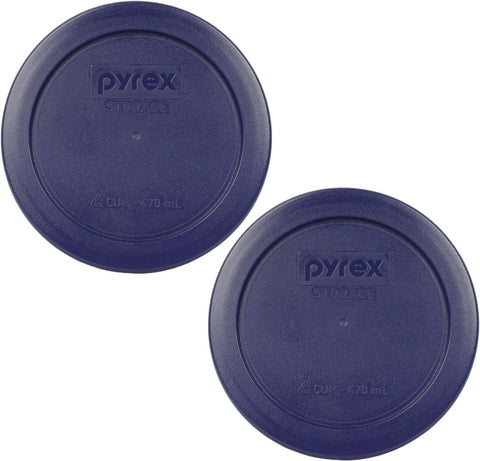 Tapa redonda Pyrex 7200-PC azul para tazones de 4-3/4 pulgadas, ideal para conservar sobras