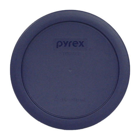 Diseño original Pyrex de tapas azules para recipientes.