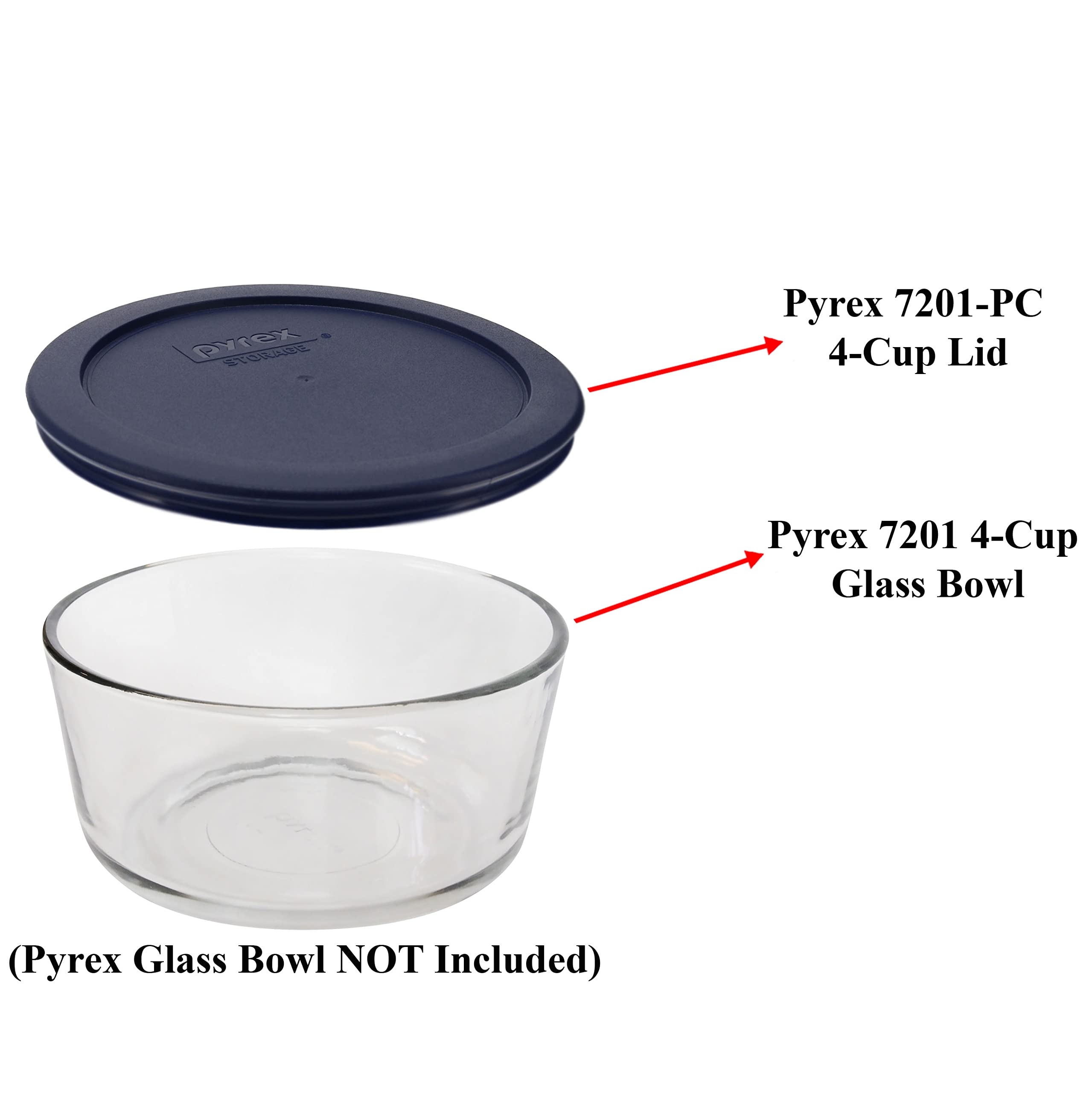 Tapas azules Pyrex aptas para lavavajillas, limpieza sencilla.