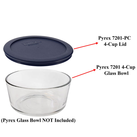 Tapas azules Pyrex aptas para lavavajillas, limpieza sencilla.