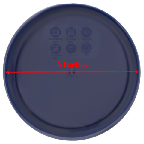 Tapas azules Pyrex para refrigeración, evitan derrames y mantienen los alimentos frescos.